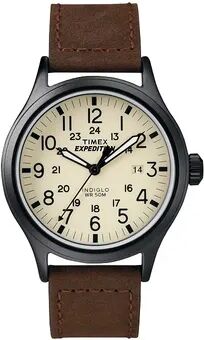 Timex Men's Expedition Scout Leather Watch - T49963KZ, Brown