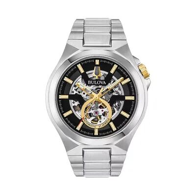Bulova Men's Maquina Stainless Steel Automatic Watch - 98A224, Size: Large, Silver
