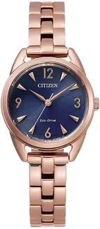 Citizen Drive from Citizen Eco-Drive Women's Rose Gold Tone Stainless Steel Watch - EM0688-78L, Size: Medium, Pink