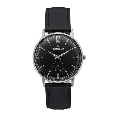 Peugeot Men's Vintage Retro Business Watch, Size: Large, Black