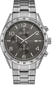 Caravelle by Bulova Men's Stainless Steel Chronograph Watch - 43B164, Size: Large, Silver