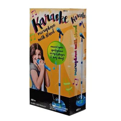 Gener8 Karaoke Microphone with Stand, Multicolor