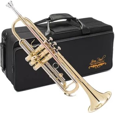 Jean Paul Student Intermediate Trumpet, Case & Maintenance Kit, Multicolor