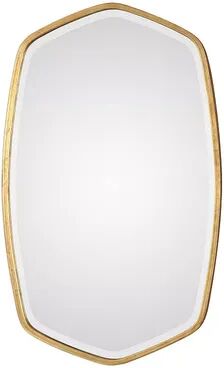 Uttermost Duronia Antique Finish Wall Mirror, Gold