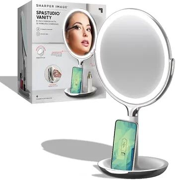 The Sharper Image Sharper Image SpaStudio Vanity Mirror With Qi Wireless Charging, Multicolor