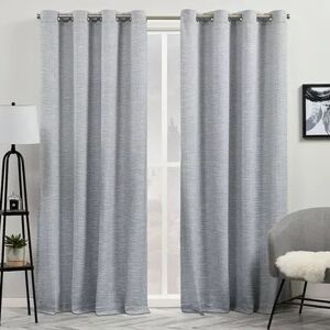 Exclusive Home Curtains 2-pack Somers Light Filtering Window Curtain Set, Dark Blue, 54X96