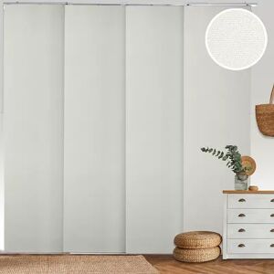 Chicology Adjustable Sliding Window Curtain Set, Grey, 86X96