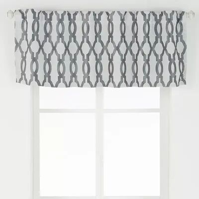 eclipse Dixon Blackout Window Valance, Grey, 52X18