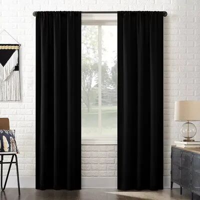 Sun Zero Bergen Theater Grade Extreme 100% Blackout Window Curtain Panel, 40X84