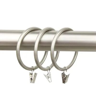 Rod Desyne 10-pk. Heavy Duty Clip Curtain Rings, Grey, CLIP RINGS