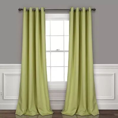 Lush Decor 2-pack Insulated Grommet Blackout Window Curtains, Lt Green, 52X84