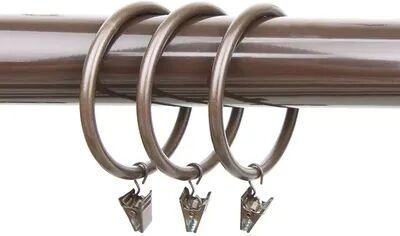 Rod Desyne 10-pk. Heavy Duty Clip Curtain Rings, Brown, CLIP RINGS