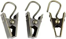 Rod Desyne 24-pk. Curtain Clips, Brown, CLIP RINGS