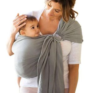 MOBY Wrap Ring Sling Baby Carrier, Grey