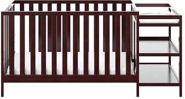 Storkcraft Pacific 4-in-1 Convertible Crib & Changer, Brown