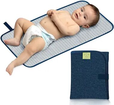 KeaBabies Portable Diaper Changing Pad, Waterproof Foldable Baby Changing Mat, Travel Diaper Change Mat, Brt Blue