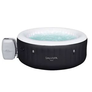Bestway SaluSpa Miami 4-Person Inflatable Hot Tub Spa w/ Spa Chemical Treatment, Grey
