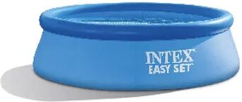 Intex 8ft x 30in Easy Set Inflatable Above Ground Family Swimming Pool (No Pump), Brt Blue