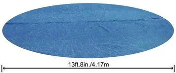 Bestway 14 Foot Round Above Ground Solar Heat Pool Cover (Pool Not Included), Brt Blue