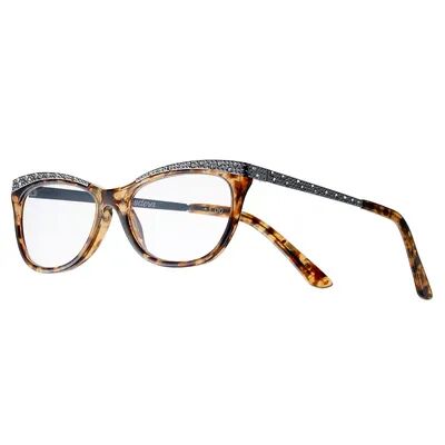 Foster Grant Women's Modera by Foster Grant Arista Crystal Accent Cat-Eye Reading Glasses, Size: +2.0, Multicolor