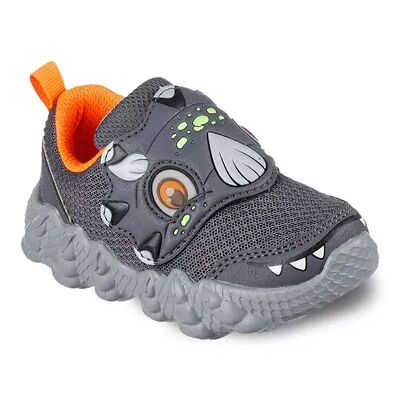 Skechers Skech-O-Saurus Toddler Boys' Light-Up Shoes, Toddler Boy's, Size: 9 T, Med Brown