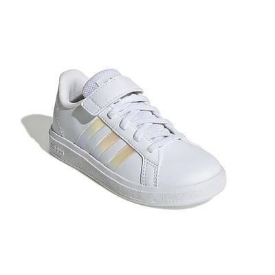 adidas Grand Court Lifestyle Kids' Shoes, Boy's, Size: 4.5, White