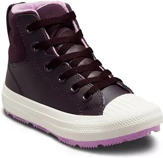 Converse Chuck Taylor All Star Berkshire Little Kid Girls' Leather Boots, Girl's, Size: 2, Grey