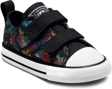 Converse Chuck Taylor All Star 2V Rainbow Butterfly Baby / Toddler Girls' Sneakers, Toddler Girl's, Size: 6 T, Black