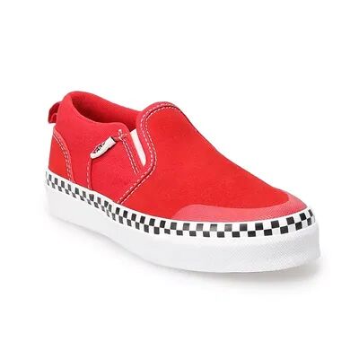 Vans Asher DW Boys' Slip-On Sneakers, Boy's, Size: 12, Dark Red