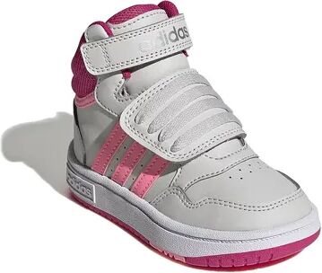 adidas Hoops Mid-Top Baby/Toddler Lifestyle Shoes, Toddler Girl's, Size: 5 T, Light Grey