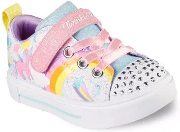 Skechers Twinkle Toes Twinkle Sparks Unicorn Charmed Girls' Light-Up Sneakers, Infant Girl's, Size: 9 T, White