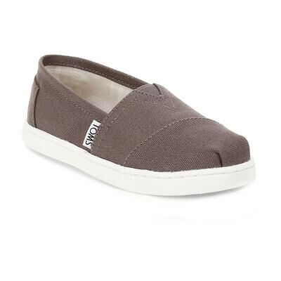 TOMS Girls' Alpargata Shoes, Boy's, Size: 1, Grey