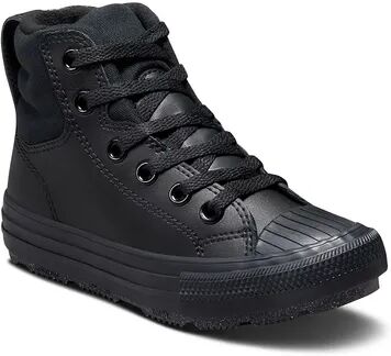 Converse Chuck Taylor All Star Berkshire Little Kid Boys' Leather High-Top Sneakers, Boy's, Size: 1, Black