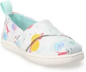 TOMS Foil Cosmic Galaxy Toddler Girls' Alpargata Shoes, Toddler Boy's, Size: 5 T, Grey