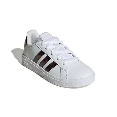 adidas Grand Court Big Kids' Lifestyle Tennis Shoes, Girl's, Size: 13, White
