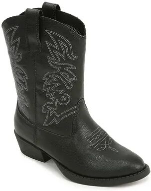 Deer Stags Ranch Kids' Cowboy Boots, Boy's, Size: 1, Black