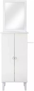 Prinz Jewelry Makeup Mirror Armoire, Women's, White