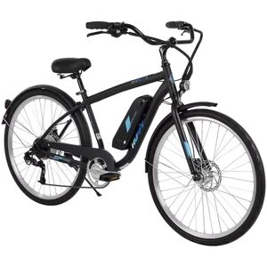 Huffy 27.5-inch Everett Plus Men's Comfort E-Bike, Blue