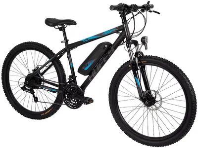 Huffy 26-inch MTB Transic Plus Aluminum Men's E-Bike, Black