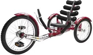 Mobo Shift Reversible Ergonomic Cruiser Bike, Red