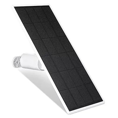Wasserstein Solar Panel for Google Nest Cam (Battery) with 2.5W Solar Power, White