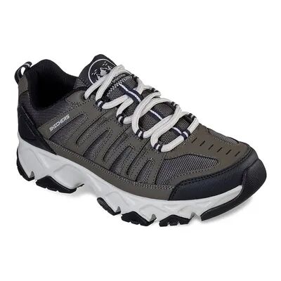 Skechers Relaxed Fit Crossbar Men's Water-Resistant Trail Walking Shoes, Size: 9.5 XW, Dark Brown