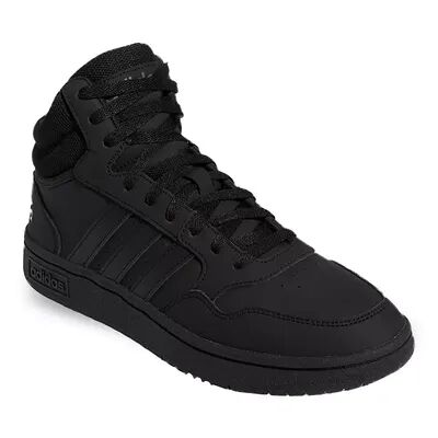 adidas Hoops 3.0 Mid Men's Basketball Shoes, Size: 11, Black