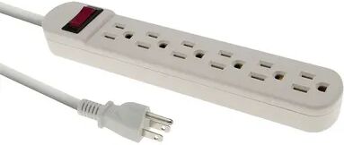 iLive 6-Outlet Surge Protector, Multicolor