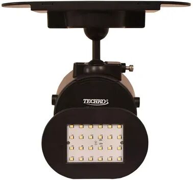 Techko Solar Single Security Light, Black