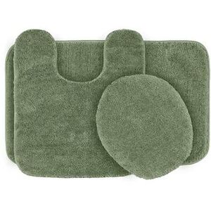 Garland Rug Deco Solid Plush 3-piece Bath Set, Green, 3 Pc Set