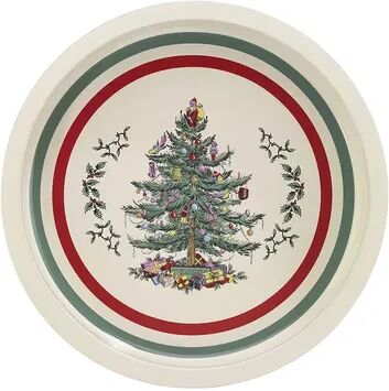 Spode Christmas Tree Tartan Soap Dish, Multicolor