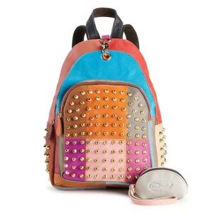 AmeriLeather Borka Leather Backpack, Multicolor