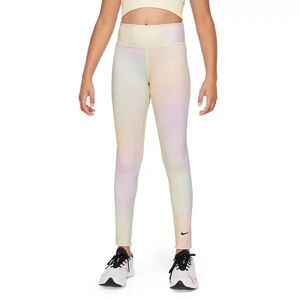 Nike Girls 7-16 Nike Dri-FIT One Printed Training Leggings, Girl's, Size: Large PLUS, Brt Yellow
