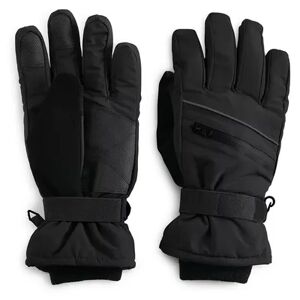 Tek Gear Men's Tek Gear Touch Screen Ski Gloves, Size: Small-Medium, Black